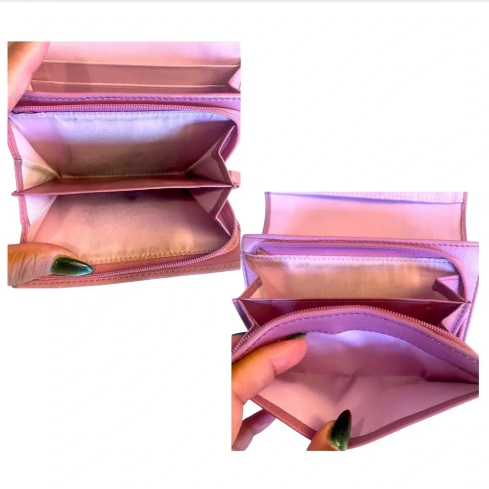 COACH Pink Embossed Leather Wallet, Authentic and Vintage. EUC